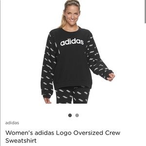 *Brand New* Adidas Logo Oversized Crew Sweatshirt